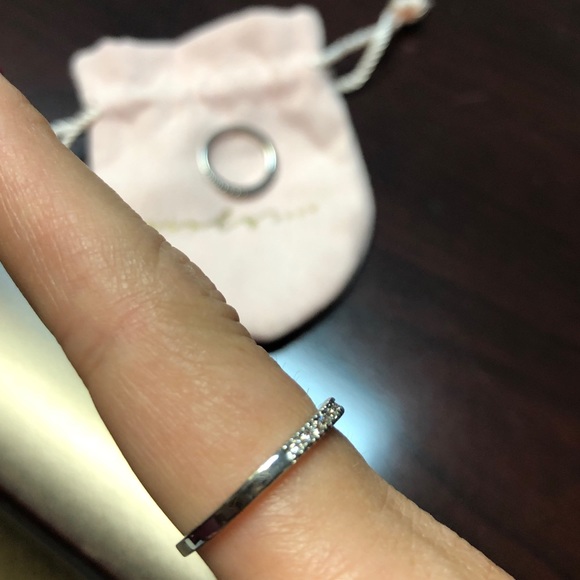 GIRLS CREW Classic Stacking Rings Silver with CZ - Picture 6 of 6